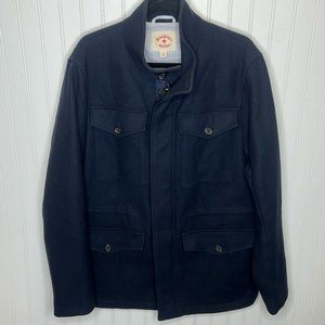 Brooks Brothers Wool Blend Zip Up Coat Size Large